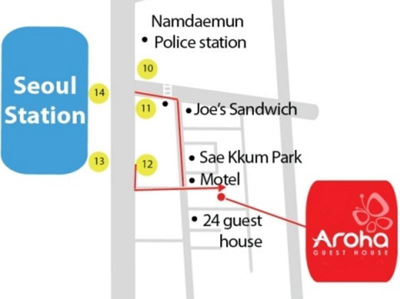 Aroha Guesthouse Seoul Station Kültér fotó